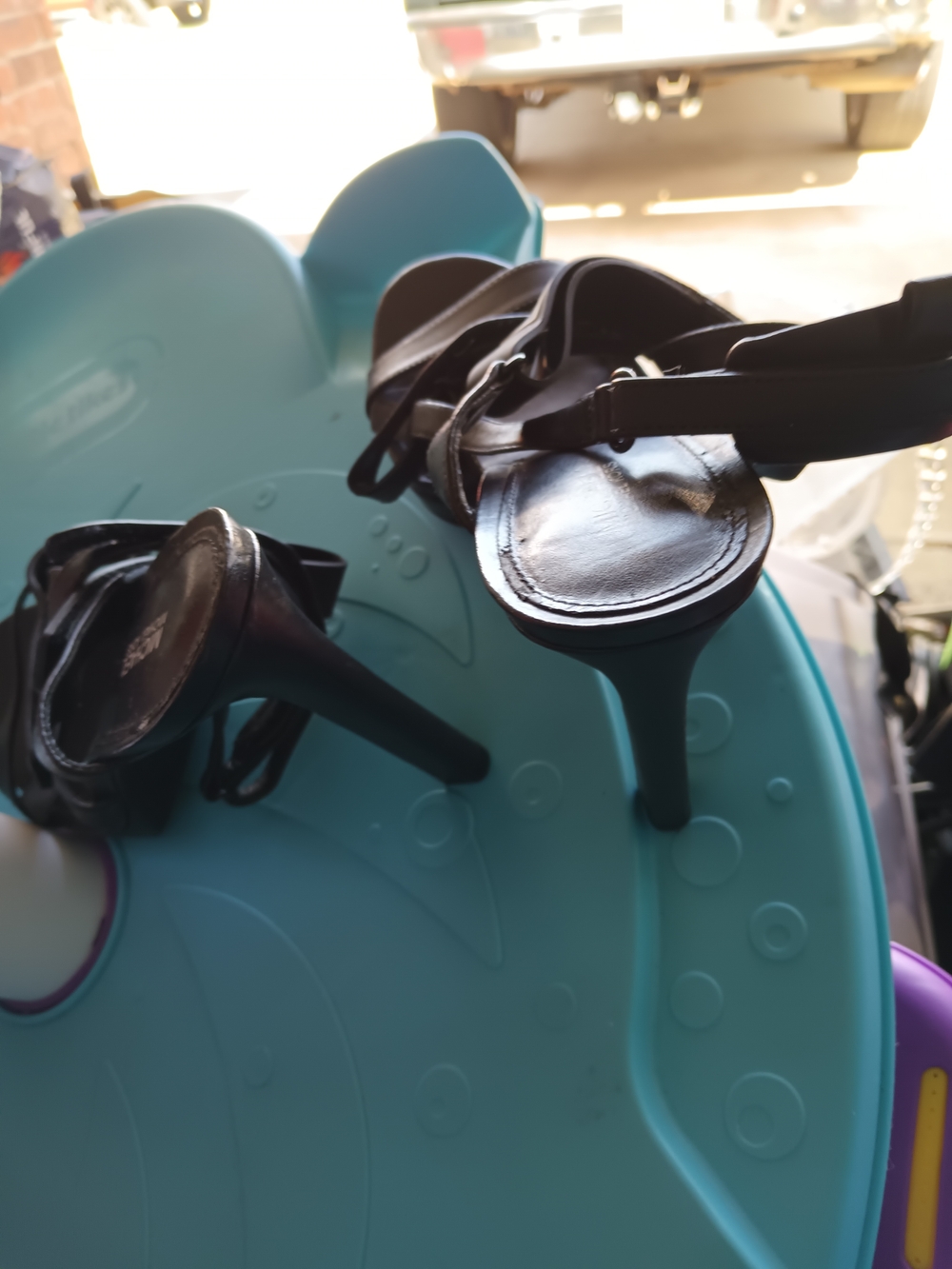 Michael Kors Women's Black Strappy Wedge Sandals - Picture 4 of 4